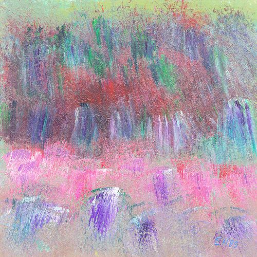 EH PAINTING ART 1989 #0390 Bloemenveld Softone