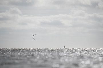 Kitesurfing in St. Peter-Ording; Germany by Karsten Rahn