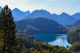 Idyllic mountain landscape with a fantastic view of a mountain lake by LuCreator