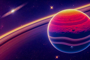 Planet im Weltraum Hintergrund Illustration
