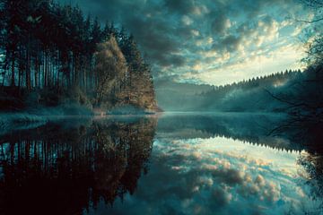 Zwischen Nebel und Uferlicht von Femea Stille Landschappen