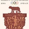 Das offizielle Plakat für die Olympischen Spiele 1960 in Rom, von Patricia Hofmeester
