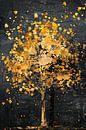 Golden tree with glittering leaves by Art & Soul Creations thumbnail