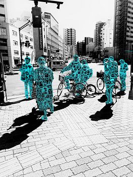 Japan Stadtbild mit Doodle