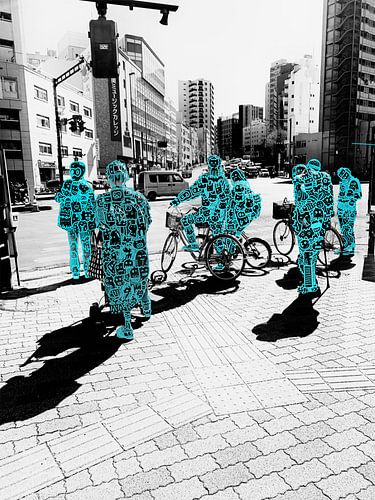 Japan Stadtbild mit Doodle