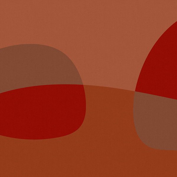 Minimalist abstract art in earthy tones I by Dina Dankers