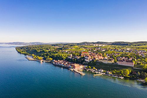 Meersburg aan de Bodensee vanuit vogelperspectief