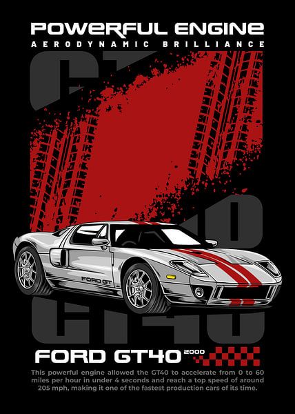 Ford GT40 Super Car by Adam Khabibi