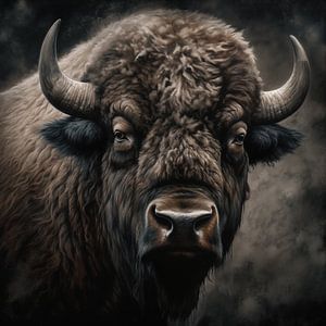 Porträt eines Bisons