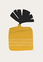 Plant in Yellow Ochre Pot