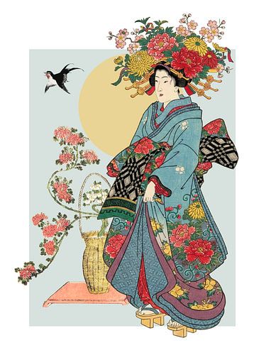About Geishas in Gardens by Marja van den Hurk
