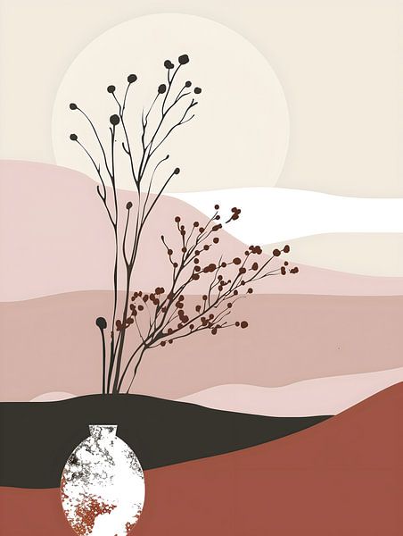 Die Vase in der Landschaft von Gypsy Galleria