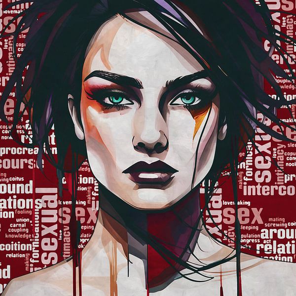 The confident woman who doesn't shy away from anything by Jan Keteleer (JanKé): A Journey Beyond the Canvas