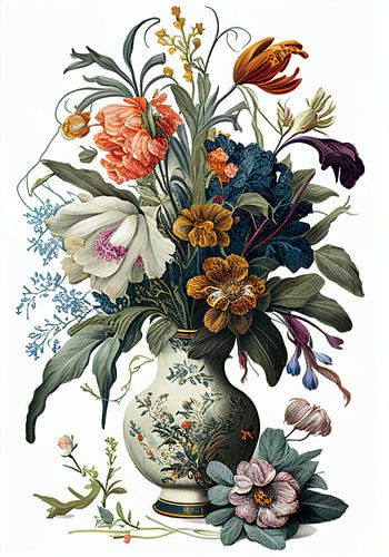 Klassiek boeket in Nederlandse traditie bloemen 2