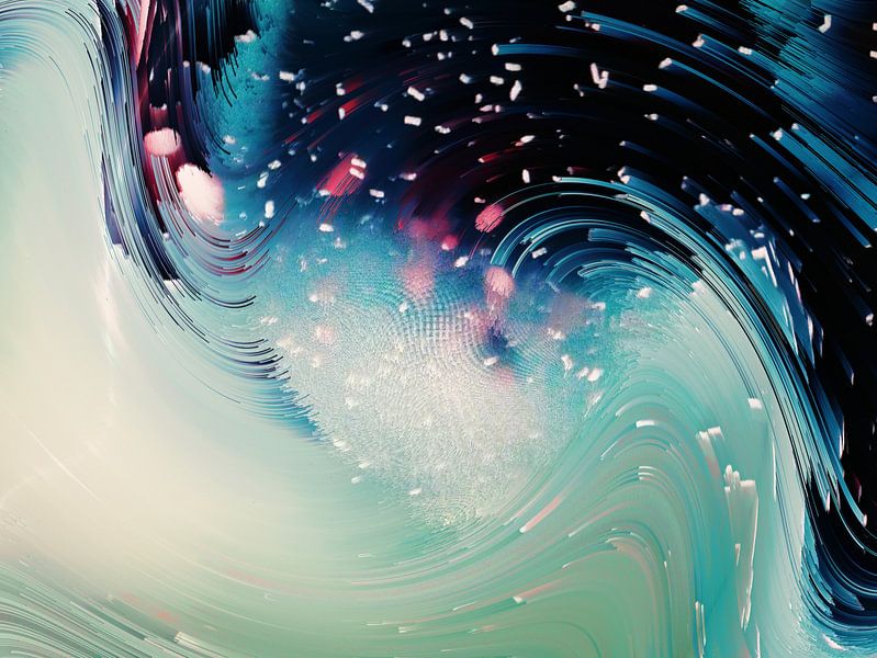 Abstrakte dynamische digitale Ölgemälde von Maurice Dawson