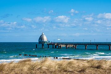 Seebrücke an der Ostseeküste ini Zingst auf dem Fischland-Darß von Rico Ködder