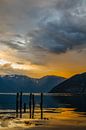 Sognefjord in Norway during a summer sunset by Sjoerd van der Wal Photography thumbnail