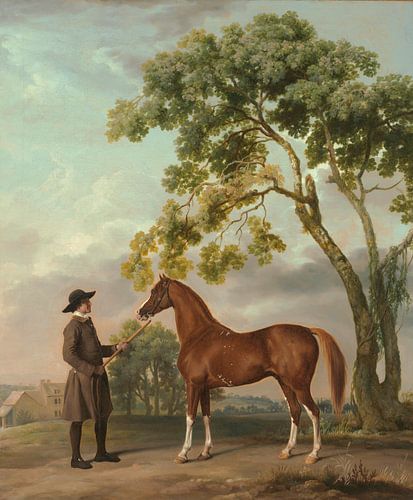 Lord Grosvenor's Arabische Hengst met een bruidegom, George Stubbs...