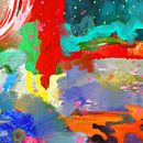 Modern abstract schilderij van Nicole Habets thumbnail