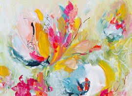 Tropical festival - colourful abstract painting by QEIMOY