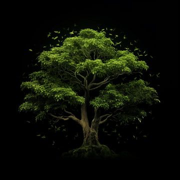 Levensboom groen van TheXclusive Art