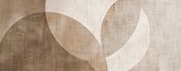 Scandinavisch abstract natuurlijk linnen
