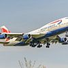 Passagierflugzeug vom Typ Boeing 747-400 der British Airways. von Jaap van den Berg