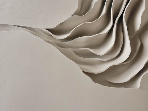 Vagues de sable figées en mouvement