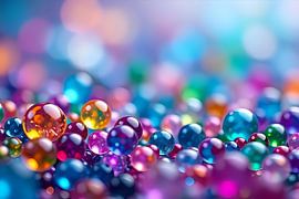 Farbenfrohe Glaskugeln 