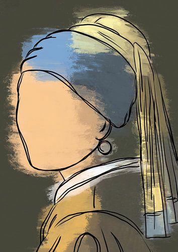 Mädchen mit der Perle modern