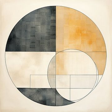 Geometrisch Schilderij met Cirkels van I ❤ Bloemen