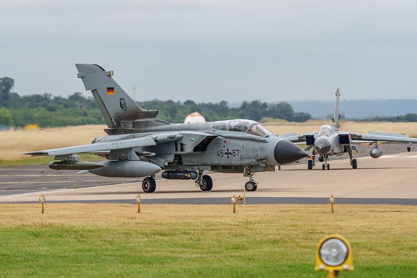 Two Panavia Tornados of the German Air Force. by Jaap van den Berg