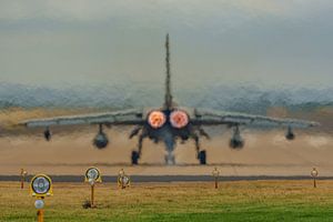 Deutscher Panavia Tornado mit vollem Nachbrenner!