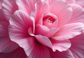 Pink Begonia Flower Close-up