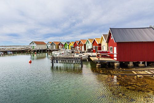 Fischereihafen in Brevik auf der Insel Südkoster bei Strömstad