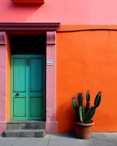 Scène de rue mexicaine colorée sur Studio Allee