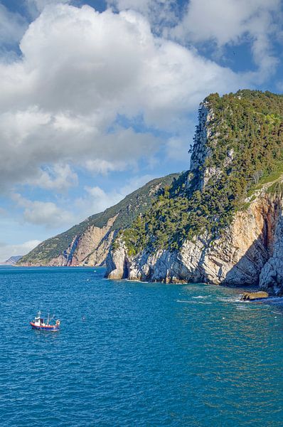 Küste an der Italienischen Riviera von Peter Eckert