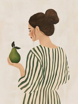 The Woman and the Pear by annika persson