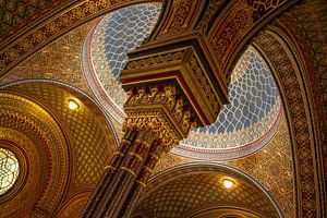 Plafond d'une synagogue juive à Prague