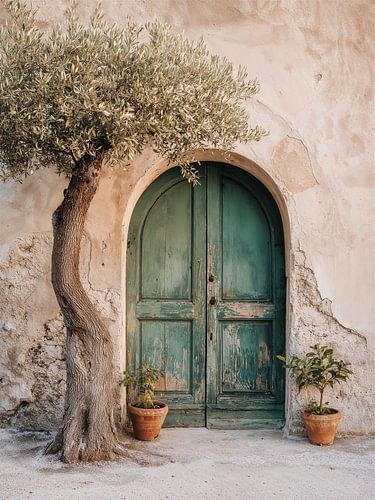 Tür im mediterranen Stil