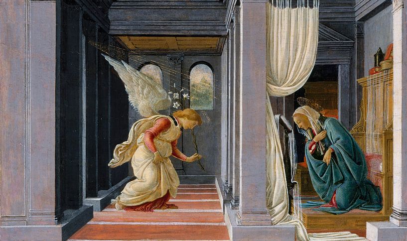 Sandro Botticelli. Die Verkündigung von 1000 Schilderijen