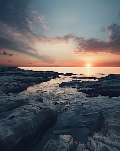 On the road by the sea