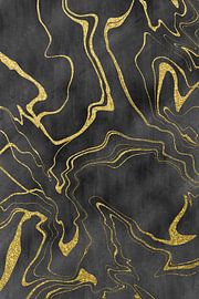 Golden Currents Nr. 11 van Melanie Viola