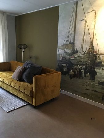 Pinken in der Brandung - Hendrik Willem Mesdag