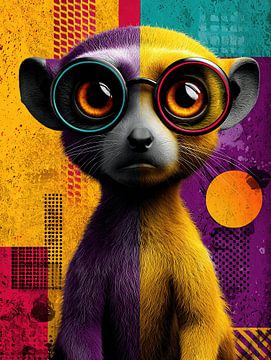 PopArt Dual Vision - The divided view by Klaus Tesching - Art-AI