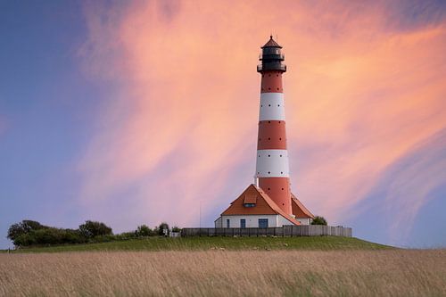 Leuchtturm von Westerhever, Nordfriesland, Deutschland
