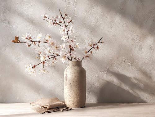 Minimalistische stillevenfotografie Japandi stijl