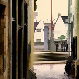 Jew Street im Regen. von Jan Pycke