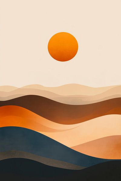 Wellen der Farben von Poster Art Shop