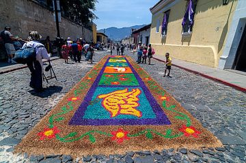 Guatemala: Paasprocessie (Antigua)